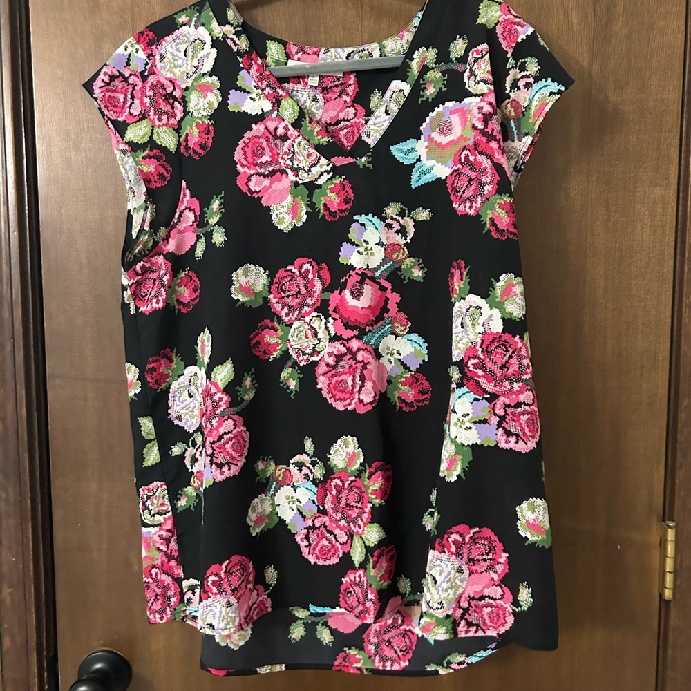 Daniel Rainn Multicolor Floral Blouse